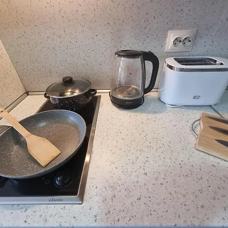 1br Bright 300mbps Wifi Duplex - Two Floors 公寓 班斯科